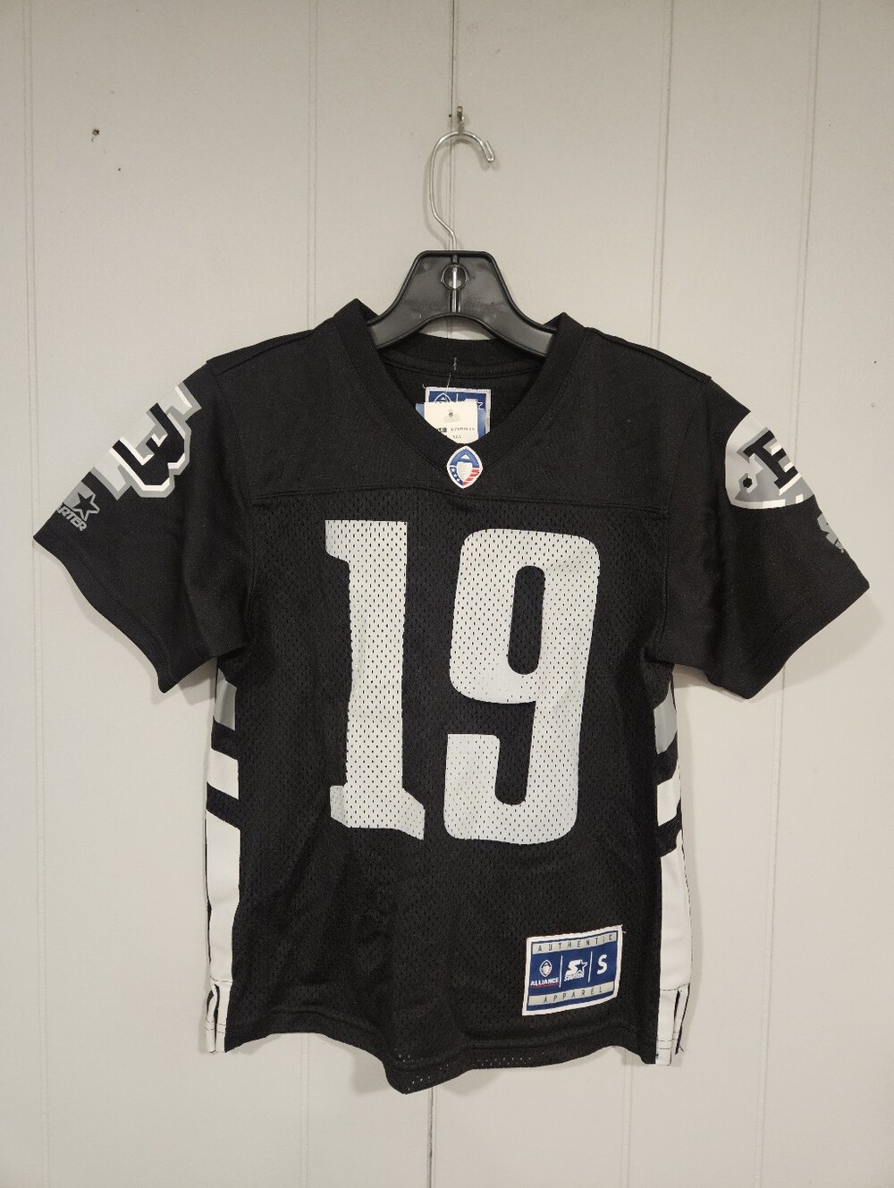 Birmingham Iron Football Youth Boys Small 6-7 Starter Jersey #19 AAF League NWT